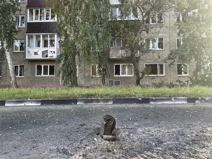 Die Folgen des Beschusses von Shebekino in der russischen Region Belgorod. Foto: epa/Governor Der Region Belgorod
