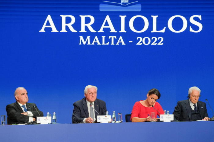 Treffen der Arraiolos-Gruppe in Malta. Foto: epa/Mateusz Marek