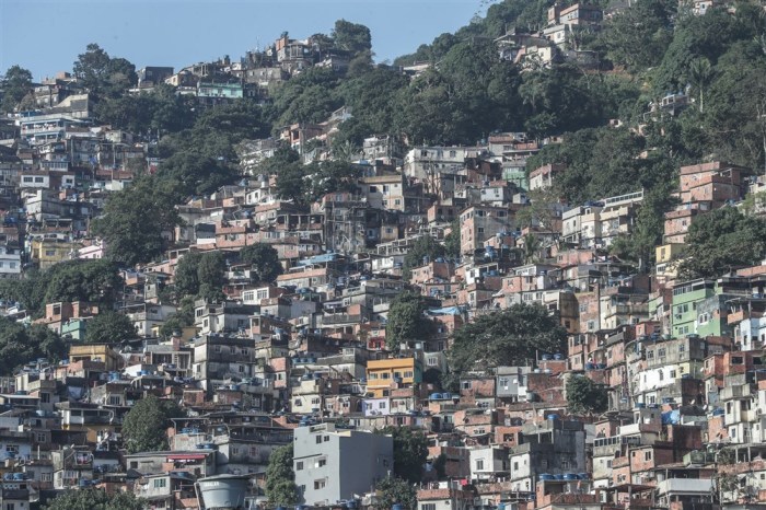 Rocinha, die Favela in Rio de Janeiro. Foto: epa/Andre Coelho