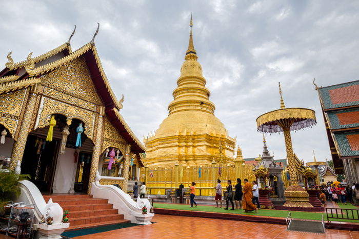 Wat Phrathat Hariphunchai in Lamphun. Foto: Tourism Authority Of Thailand
