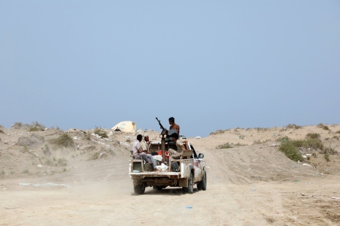 Regierungsfreundliche jemenitische Streitkräfte in der südlichen Provinz Abyan. Foto: epa/Najeeb Almahboobi