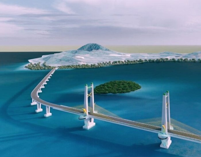 Die geplante Brücke soll Koh Lanta künftig dauerhaft mit dem Festland verbinden und den Fährverkehr entlasten. Foto: Department Of Rural Roads