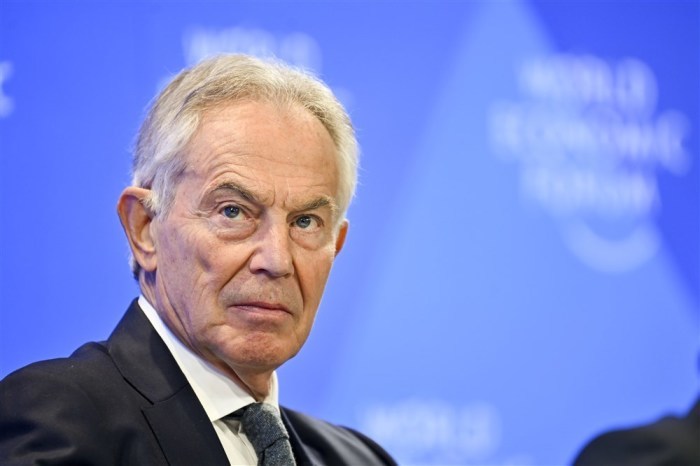 Der frühere Premierminister des Vereinigten Königreichs, Tony Blair. Foto: epa/Gian Ehrenzeller