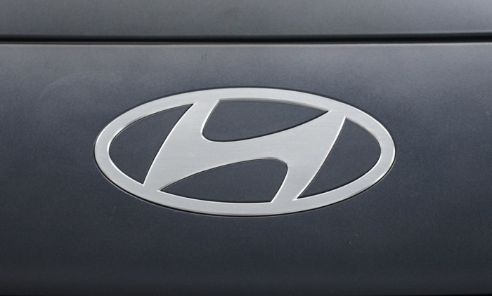 Das Logo von Hyundai. Foto: epa/Toms Kalnins