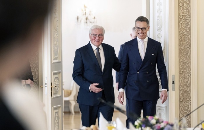 Frank-Walter Steinmeier spricht im Bundestag. Foto: epa/Filip Singer