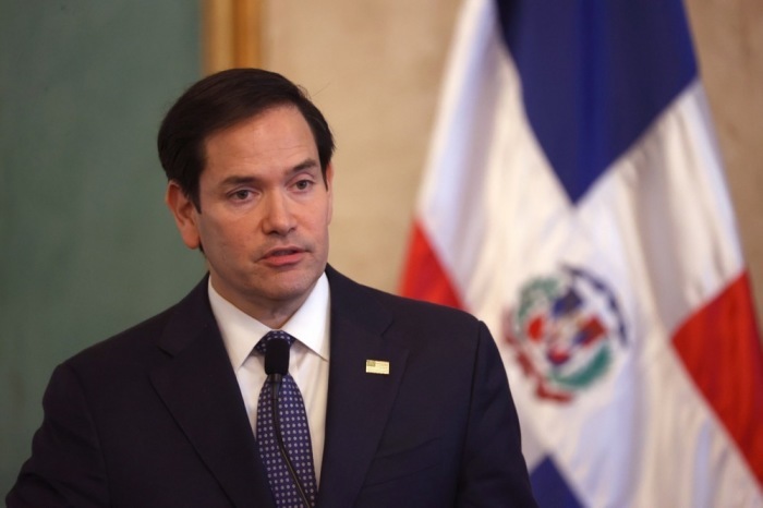 US Außenminister Marco Rubio in der Dominikanischen Republik. Foto: epa/Orlando Barria