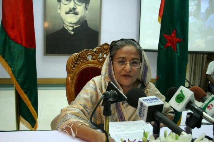 Das Gericht des Landes erlässt Haftbefehl gegen den flüchtigen ehemaligen Premierminister Sheik Hasina. Foto: epa/Abir Abdullah