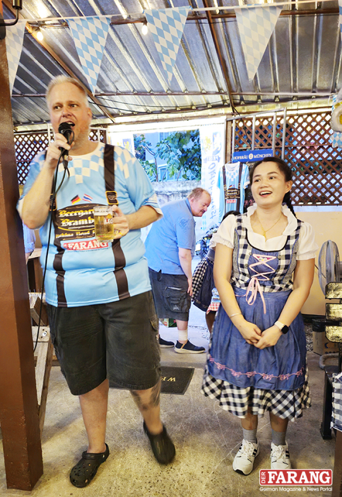 Thomas Seeland kehrt aufgrund schwerer Krankheit nach Deutschland zurück. Auch Khun Padtana zieht nach, weshalb der Beergarden Bramburi in Naklua zum Verkauf steht. Fotos: Jahner