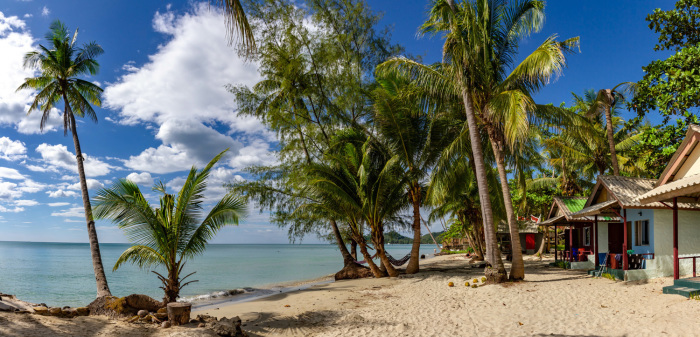 Strand, Palmen, Kajak: Klong Prao Beach. Foto: Vlad Rakin/Adobe Stock