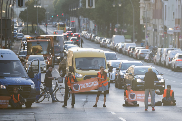 Letzte Generation Mit 20 Straßenblockaden, Deutschland