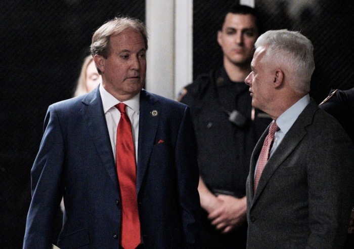 Der texanische Generalstaatsanwalt Ken Paxton trifft zum Strafprozess gegen den früheren US-Präsidenten Donald Trump in New York ein. Foto: EPA/Curtis Means/pool