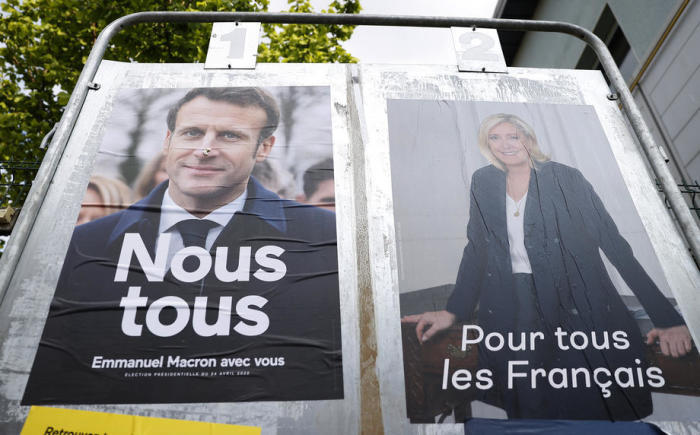 Die zweite Runde der französischen Präsidentschaftswahlen steht an. Foto: epa/Ian Langsdon