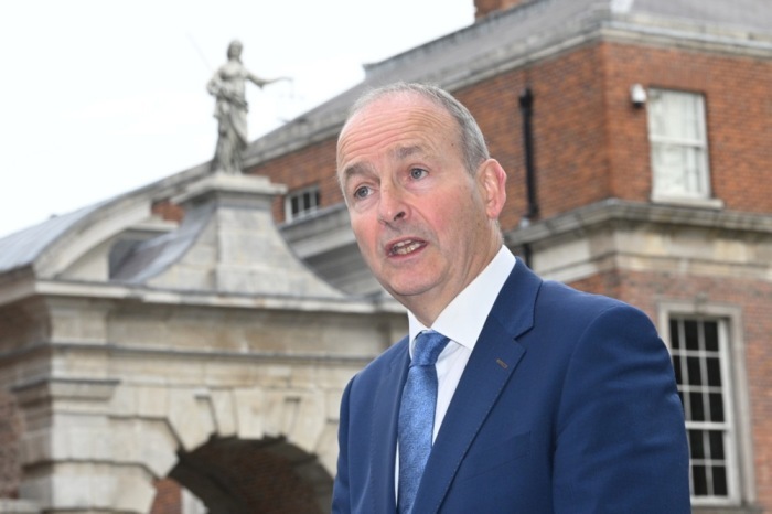 Irischer Tanaiste Micheal Martin. Foto: epa/Bryan Meade