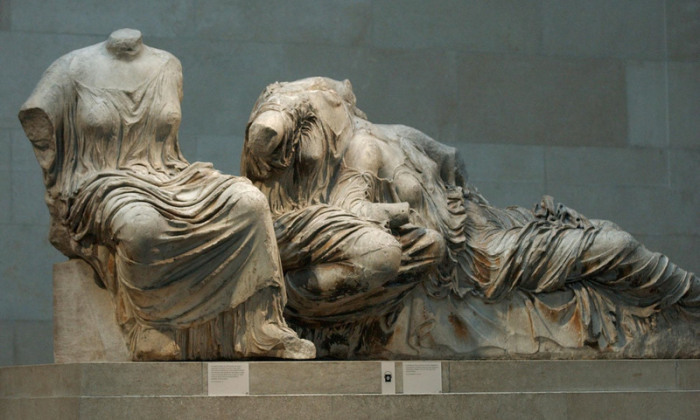 Marmor-Skulpturen aus dem Parthenon im Britischen Museum. Foto: Matthew Fearn/Pa Wire/dpa