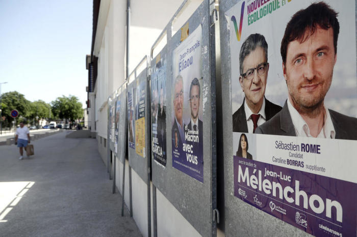Die französischen Parlamentswahlen 2022. Foto: epa/Guillaume Horcajuelo