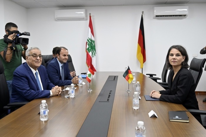 Bundesaußenministerin Annalena Baerbock besucht den Libanon. Foto: epa/Wael Hamzeh