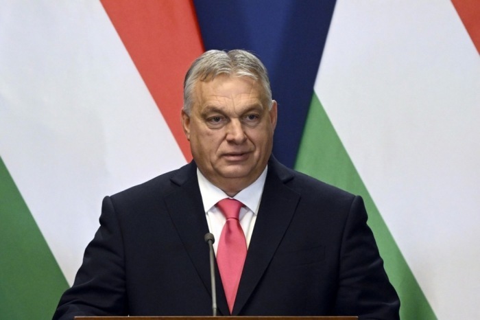 Ungarns Premierminister Viktor Orban in Budapest. Foto: epa/Szilard Koszticsak Ungarn Aus