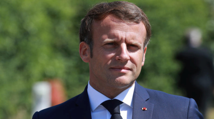 Französischer Präsident Emmanuel Macron in Paris. Foto: epa/Mohammed Badra