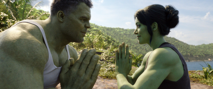 Mark Ruffalo (l) als Smart Hulk/Bruce Banner und Tatiana Maslany as Jennifer 