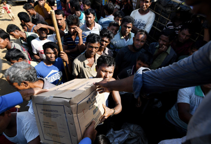  Rohingya-Flüchtlinge in Cox's Bazar in Bangladesch. Foto: epa/Epa-efe/tracey Nearmy