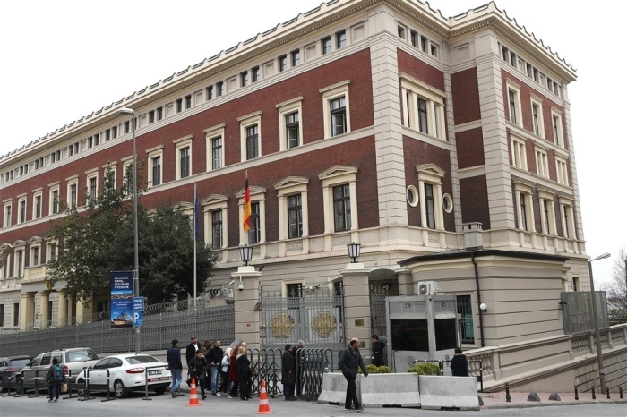 Das Deutsche Konsulat in Istanbul. Foto: epa/Sedat Suna