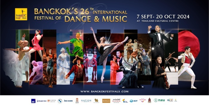 Das Thailand Cultural Centre präsentiert vom 7. September bis zum 20. Oktober 2024 das 26. Internationale Festival für Tanz und Musik mit herausragenden Aufführungen.