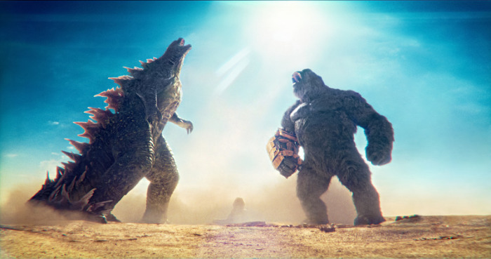 Godzilla und Kong (l-r) in einer Szene des Films 