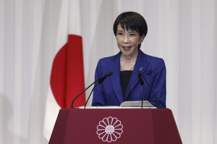 Die japanische Premierministerin Sanae Takaichi. Foto: epa/Franck Robichon