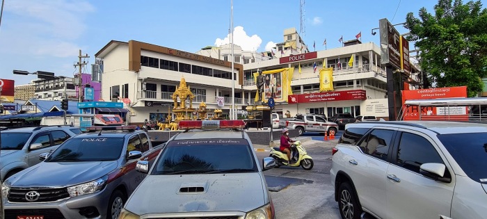 Polizeistation in Pattaya. Foto: Rüegsegger