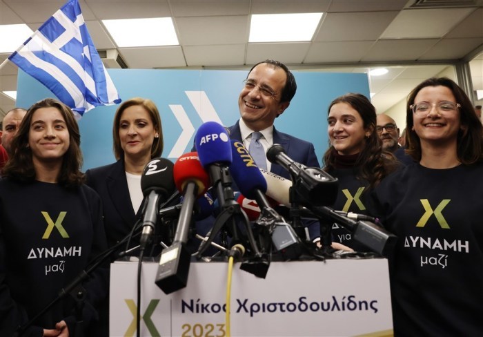 Der zypriotische Präsidentschaftskandidat Nikos Christodoulides. Foto: epa/Katia Christodoulou