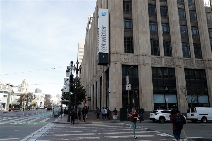 Der Hauptsitz von Twitter in San Francisco. Foto: epa/John G. Mabanglo