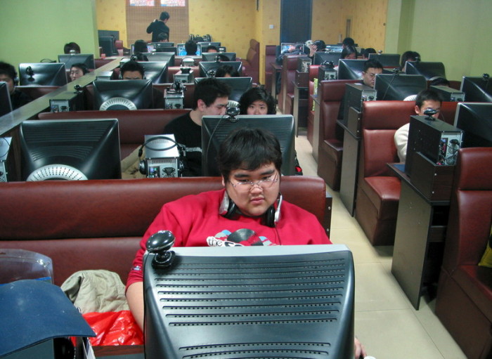  Ein Internet-Shop in Peking. Foto: epa/Wu Hong