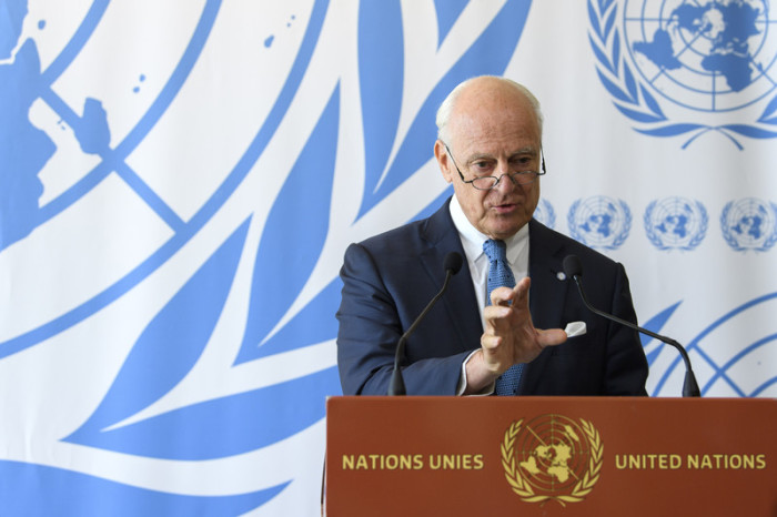  UN-Vermittler Staffan de Mistura. Foto: epa/Martial Trezzini
