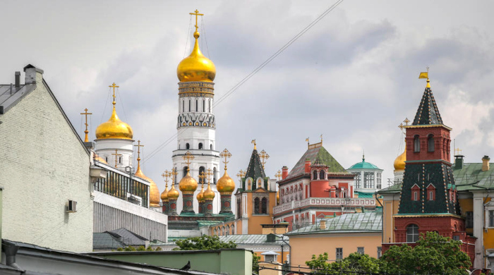 Ein Blick auf den Kreml in Moskau. Foto: epa/Juri Kochetkov