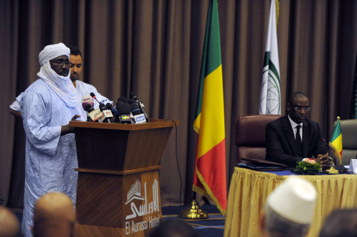 Der malische Außenminister Abdoulaye Diop besucht Mali. Foto: epa/Str
