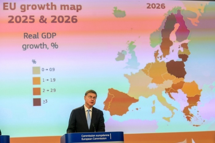 Herbstprognose der EU: BIP-Wachstum von 1,4 Prozent für 2025–2026. Foto: epa/Olivier Hoslet