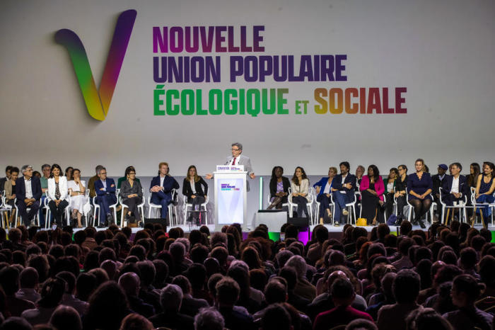 LFI und linke Parteien kündigen Wahlabkommen für die Parlamentswahlen 2022 an. Foto: epa/Christophe Petit Tesson