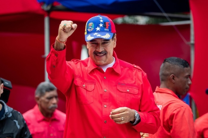 Nicolas Maduro, der Präsident von Venezuela, in Caracas. Foto: epa/Rayner Pena R