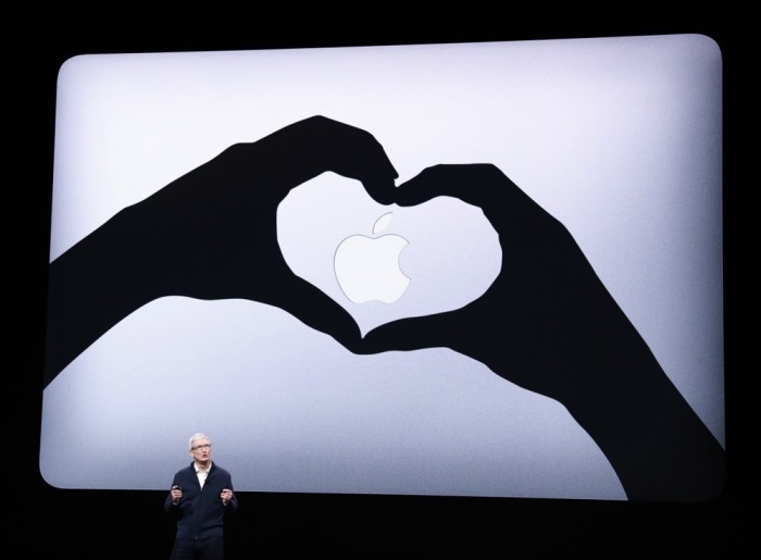 Apple-CEO Tim Cook in New York. Foto: epa/Justin Lane