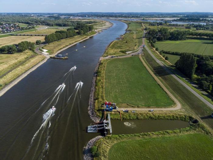 Das Niederwasser im Rhein. Foto: epa/Vincent Jannink