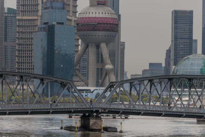 Schließung des Covid-19 in Shanghai. Foto: epa/Alex Plavevski