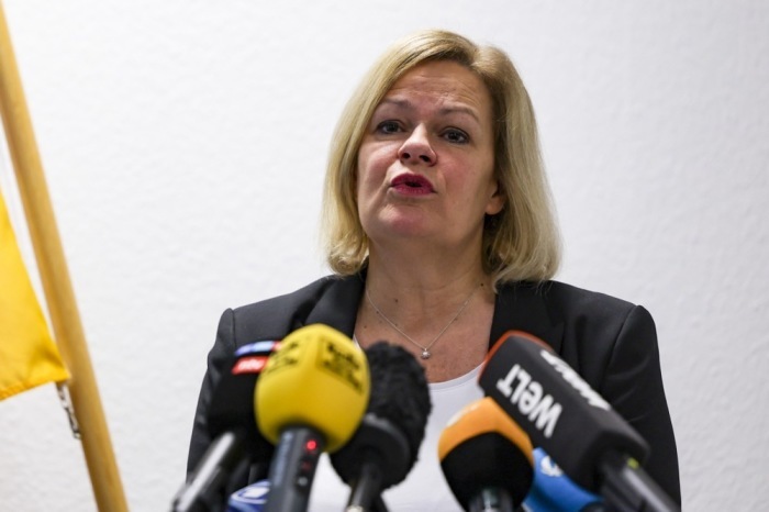 Der deutsche Bundesinnenminister Nancy Faeser. Foto: epa/Christopher Neundorf