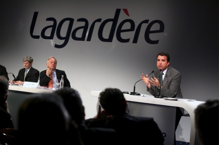 Pressekonferenz zu den Ergebnissen von Lagardere. Foto: epa/Melanie Frey