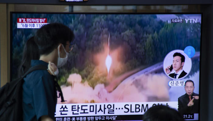 Nordkorea hat eine ballistische Rakete auf das Ostmeer abgefeuert. Foto: epa/Jeon Heon-kyun