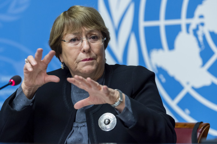  UN-Menschenrechtschefin für Menschenrechte, Chilenin Michelle Bachelet,. Foto: epa/Martial Trezzini