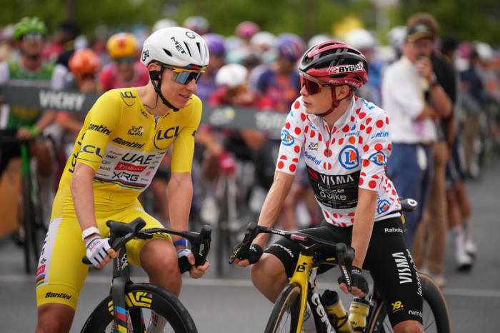 Das offizielle Logo der Tour de France. Foto: epa/Gero Breloer
