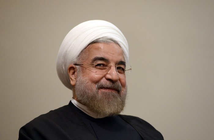  Der iranische Präsident Hassan Ruhani. Foto: epa/Jewel Samad / Pool