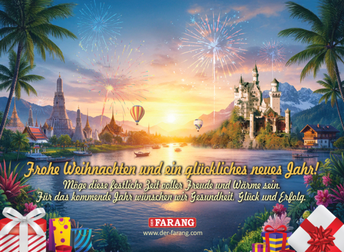 DER FARANG über die Festtage geschlossen