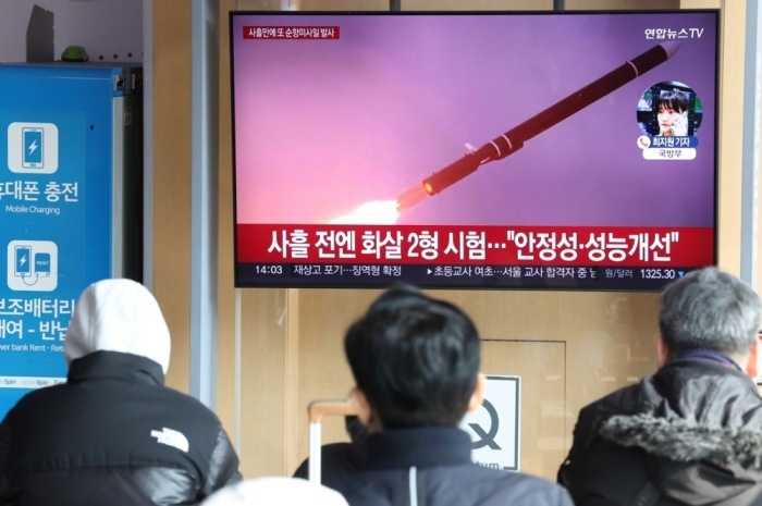 Südkorea feuert weitere Marschflugkörper vor der Westküste ab. Foto: epa/Yonhap South Korea Out