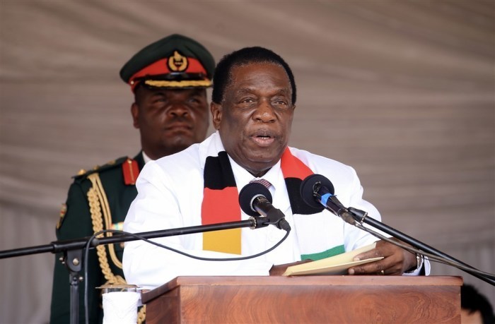Der simbabwische Präsident Emmerson Mnangagwa. Foto: epa/Aaron Ufumeli
